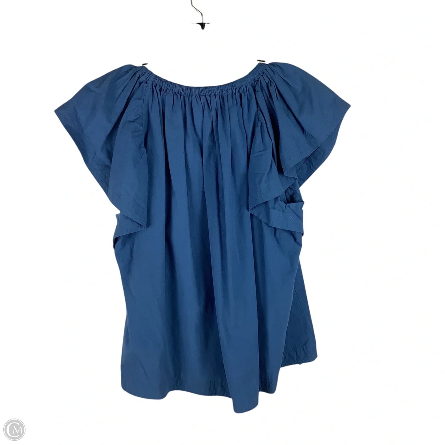 Top Short Sleeve By Pinch In Blue, Size: L