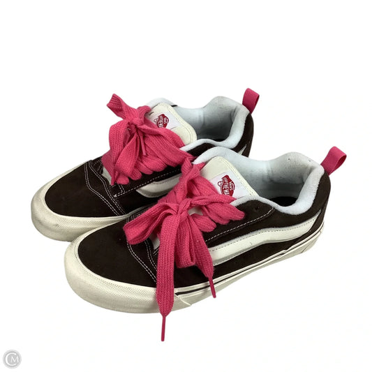 Shoes Sneakers By Vans In Brown & Pink, Size: 8.5