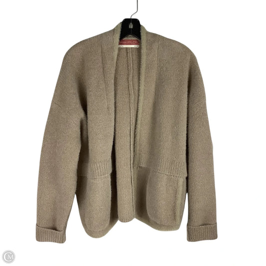 Sweater Cardigan By Pilcro In Taupe, Size: Osfm