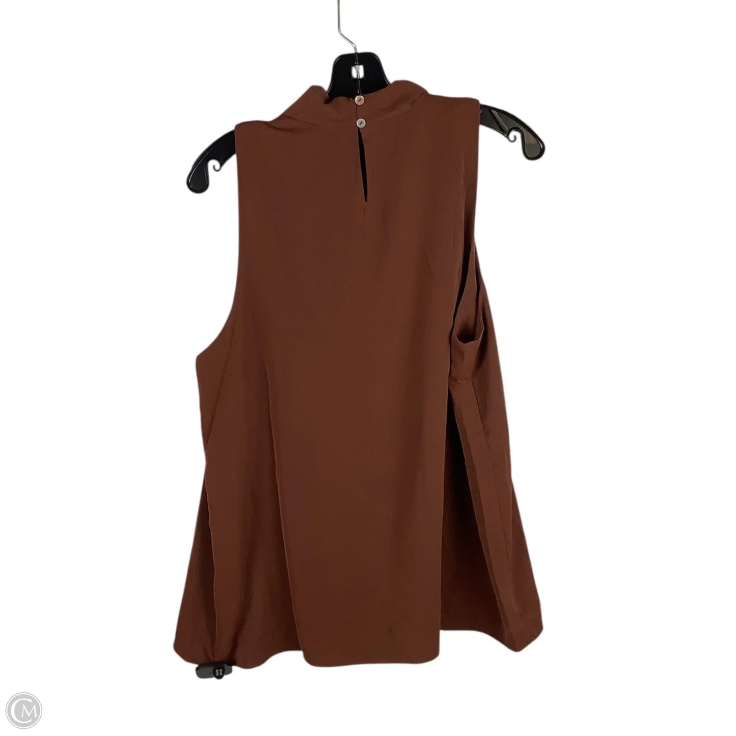 Top Sleeveless By Entro In Brown, Size: L