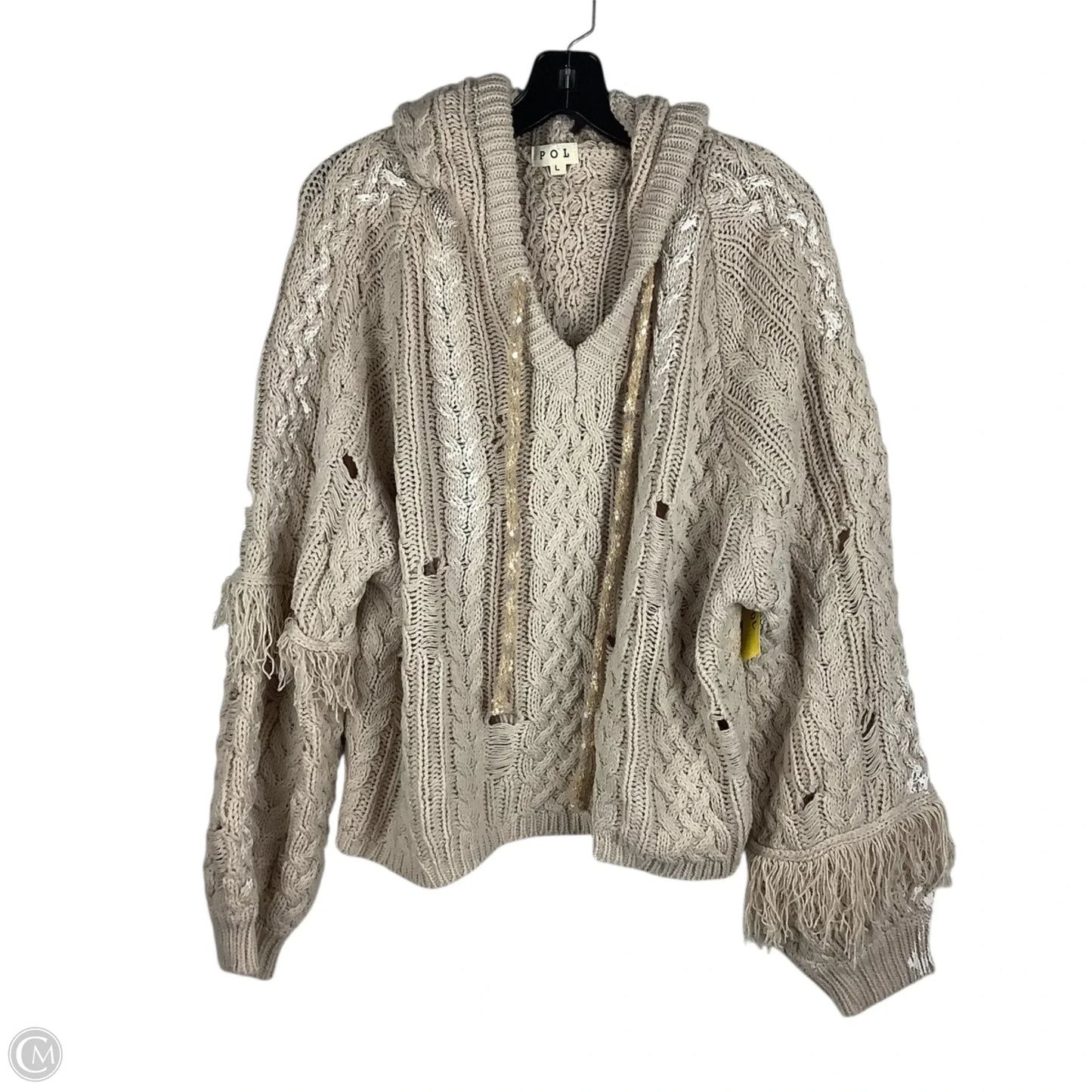 Sweater By Pol In Tan, Size: L