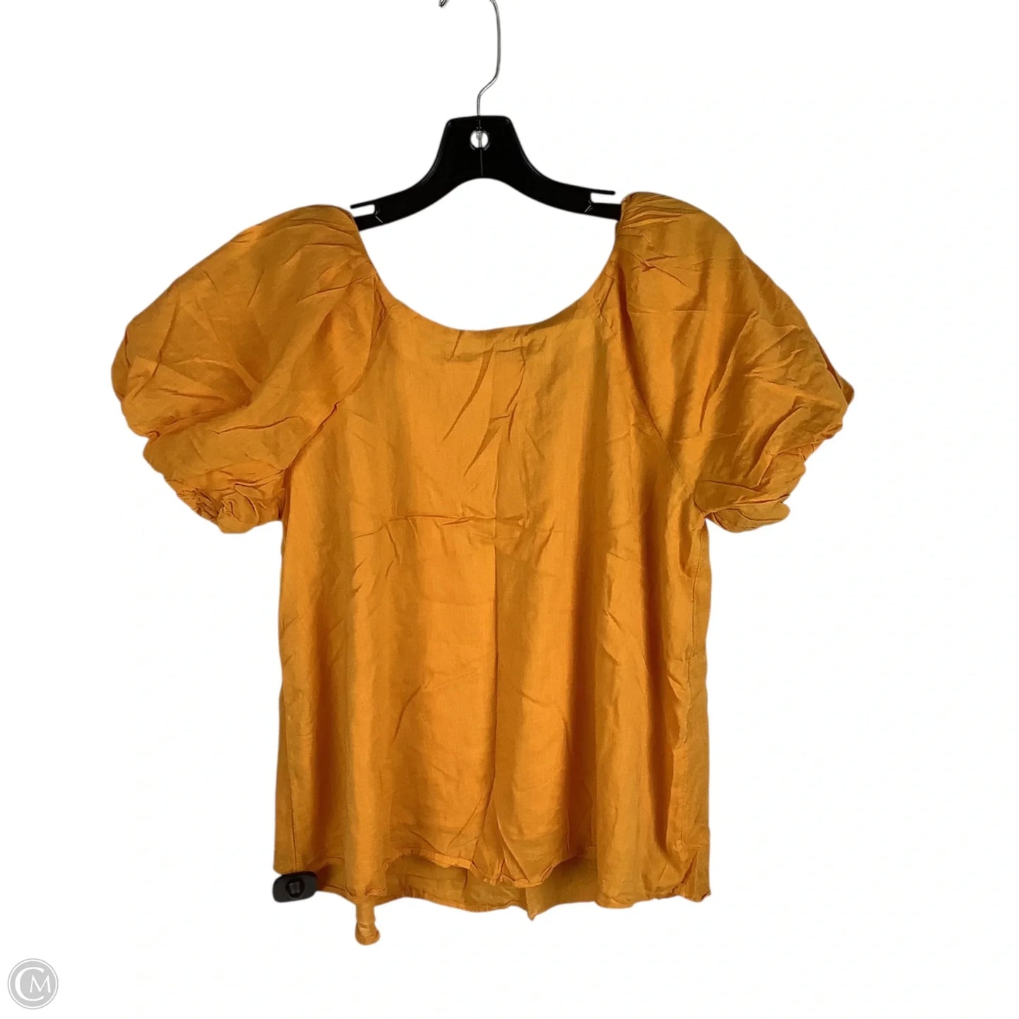 Top Short Sleeve By Maeve In Orange, Size: L