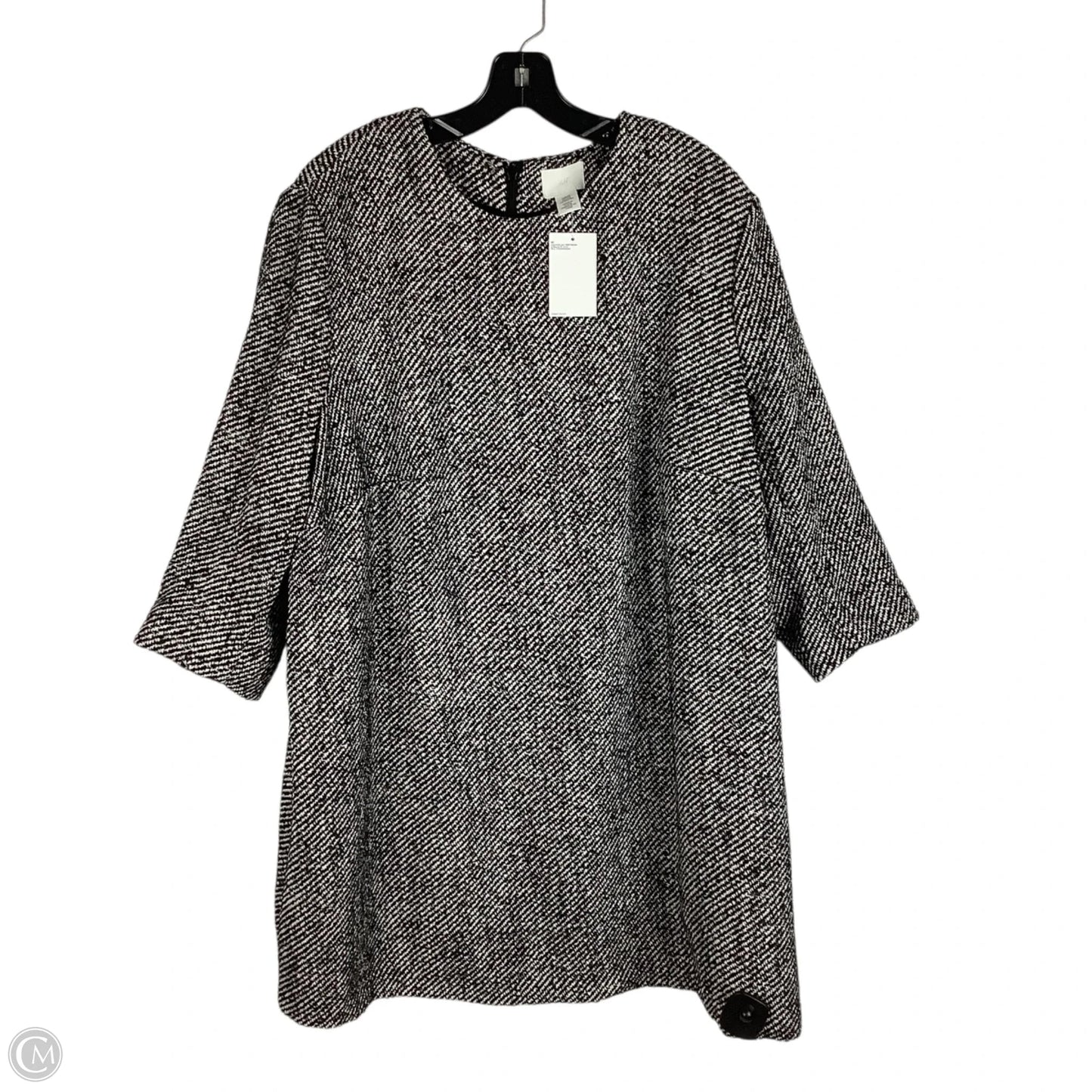 Dress Work By H&m In Black & White, Size: Xxl