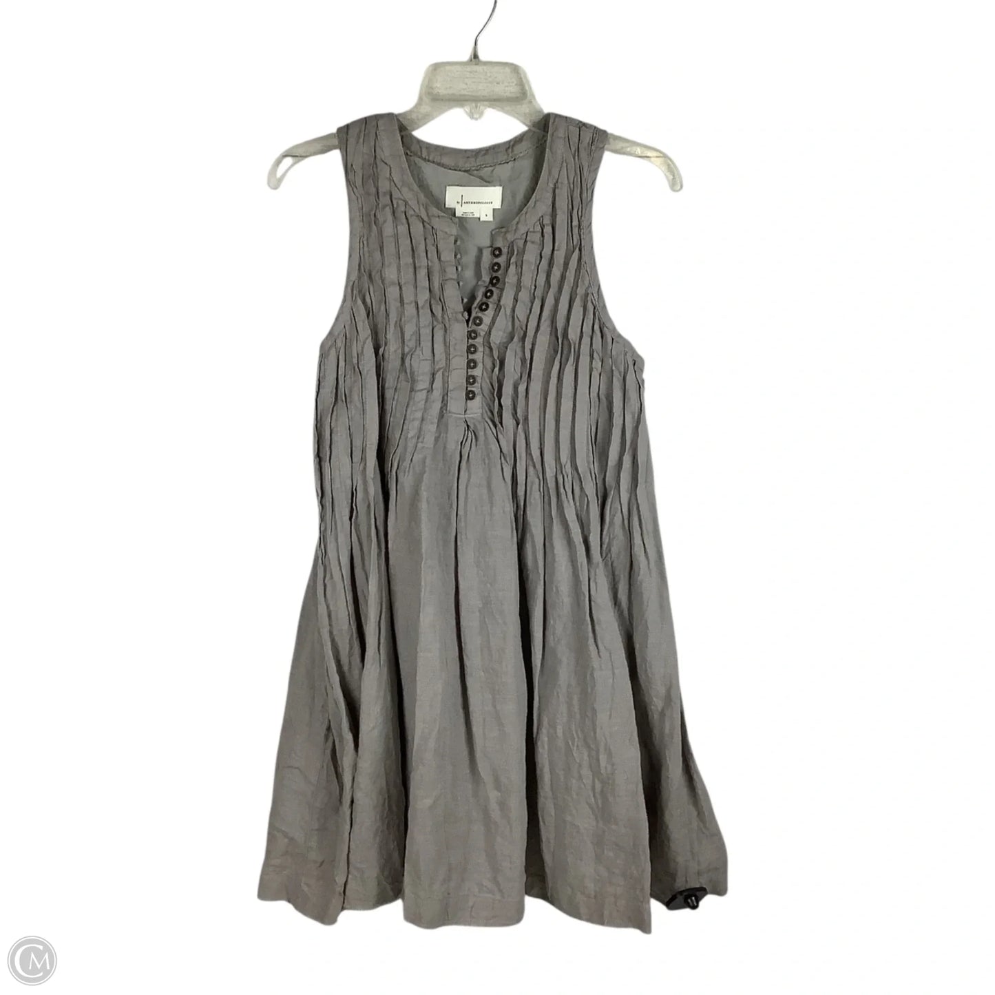 Dress Casual Short By Anthropologie In Grey, Size: S