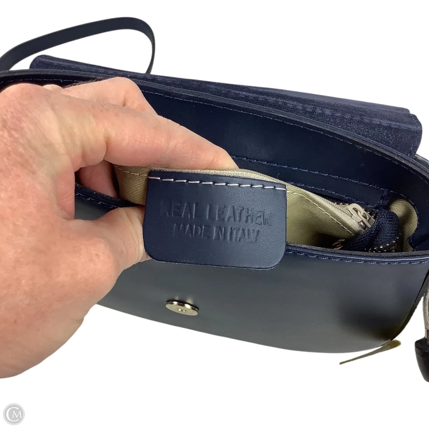 Crossbody Leather By Clothes Mentor, Size: Medium