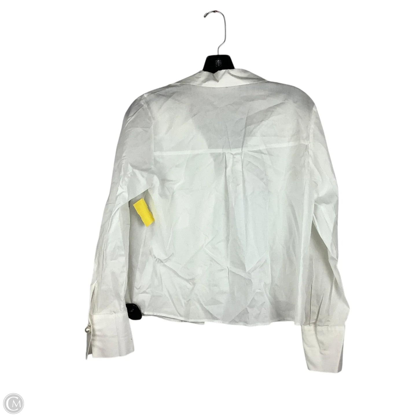 Top Long Sleeve By Zara In White, Size: S