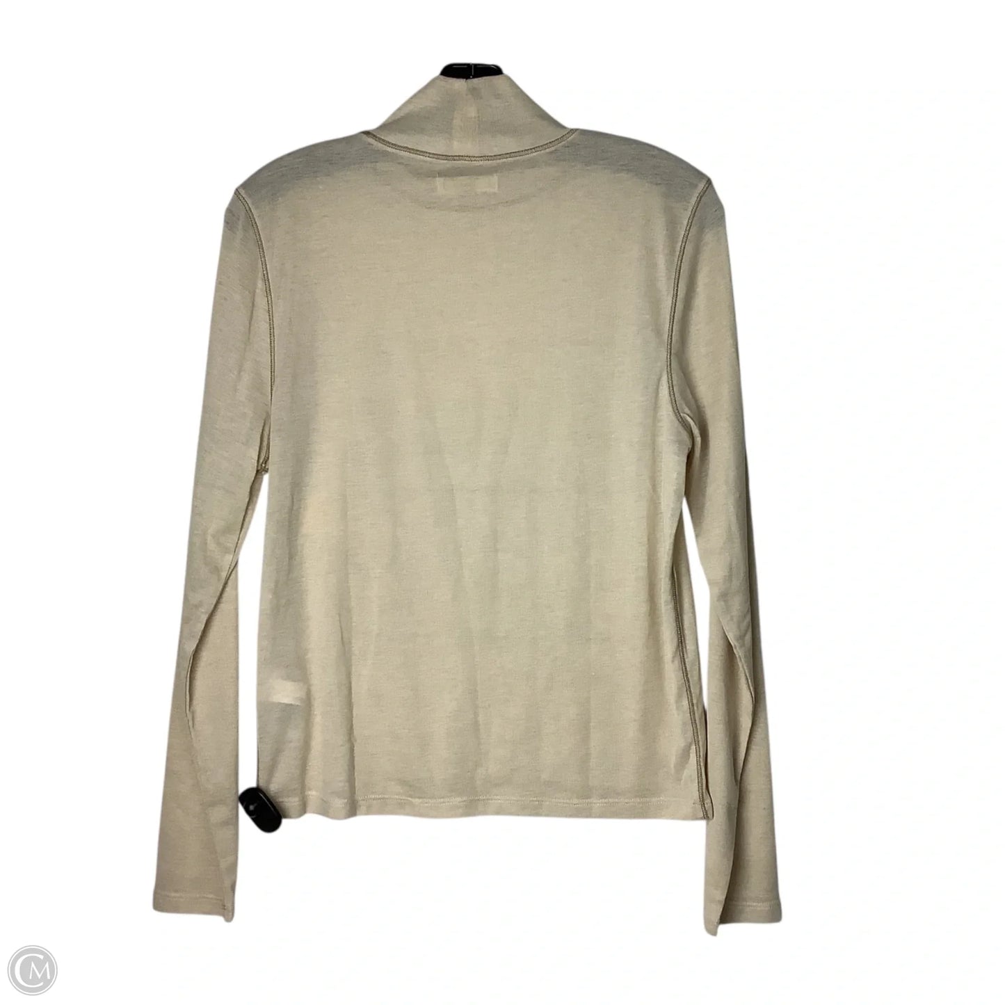 Top Long Sleeve Basic By Madewell In Tan, Size: Xl