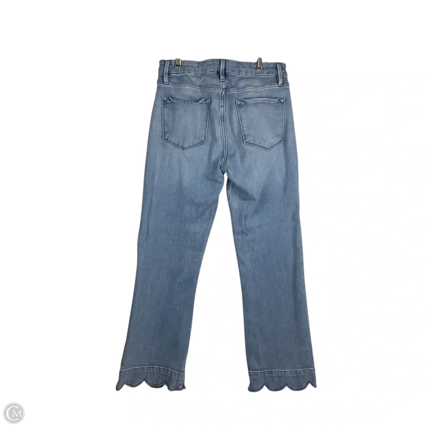 Jeans Straight By Frame In Blue Denim, Size: 6
