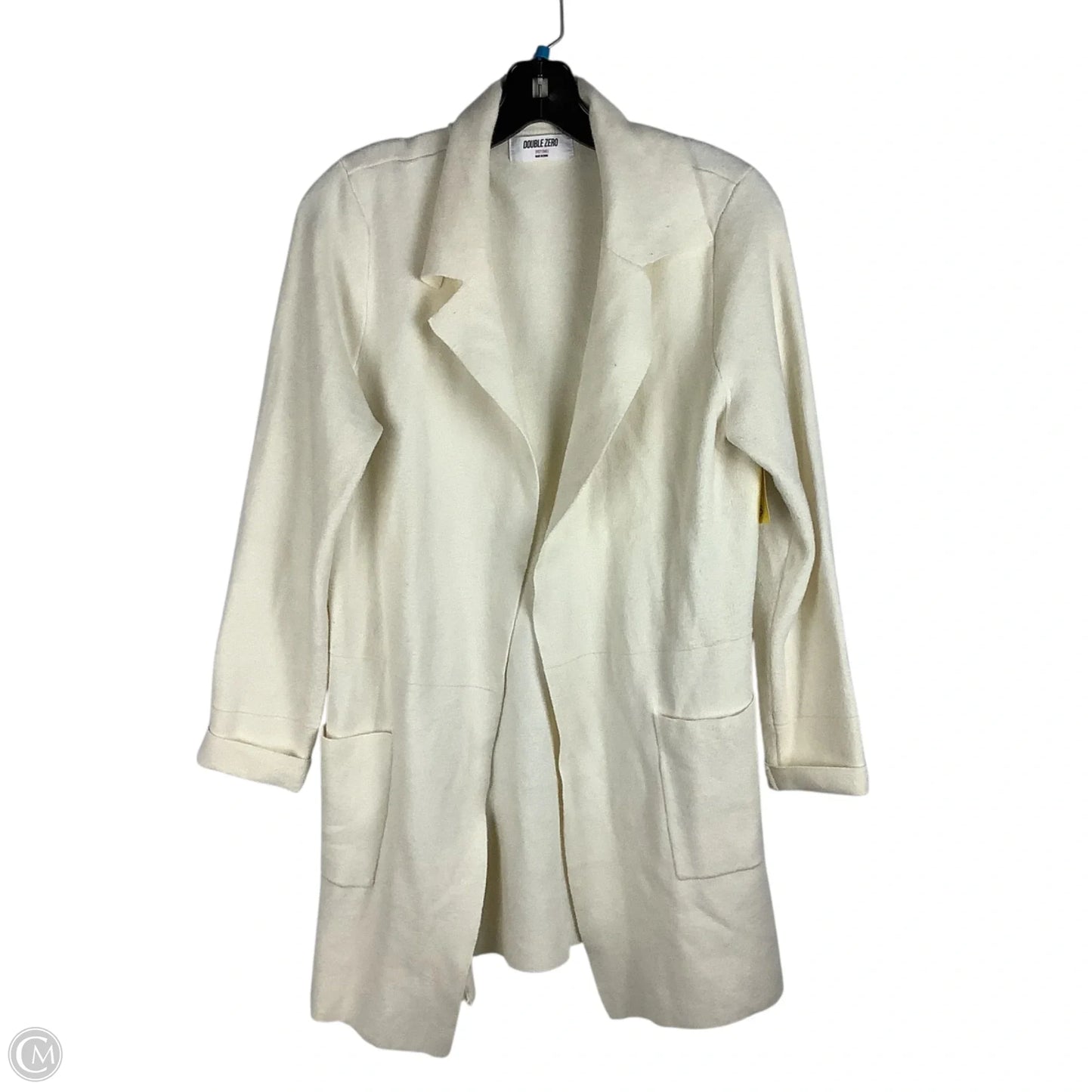 Sweater Cardigan By Double Zero In Cream, Size: S