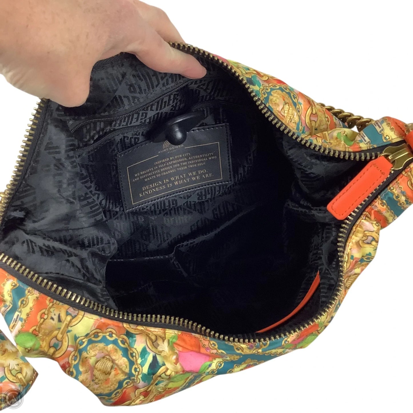 Handbag Designer By Kurt Geiger, Size: Medium