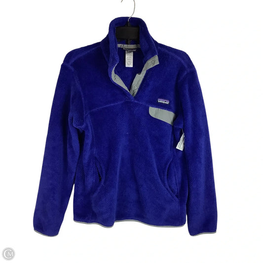 Jacket Fleece By Patagonia In Blue, Size: M