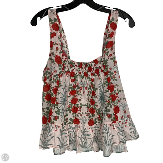 Top Sleeveless By Maeve In Pink, Size: M