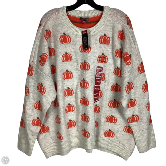 Sweater By Vince Camuto In Orange, Size: Xl