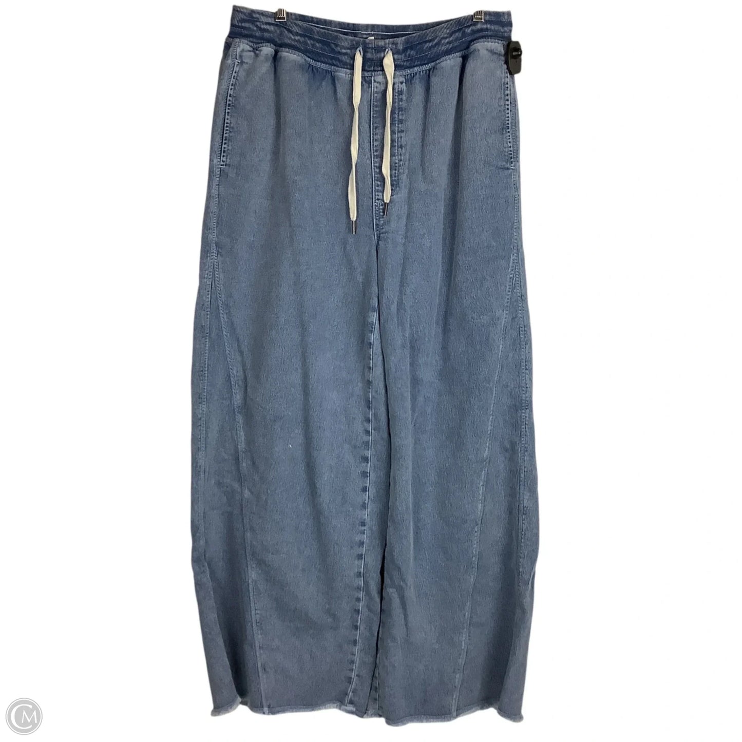 Jeans Wide Leg By Aerie In Blue Denim, Size: L