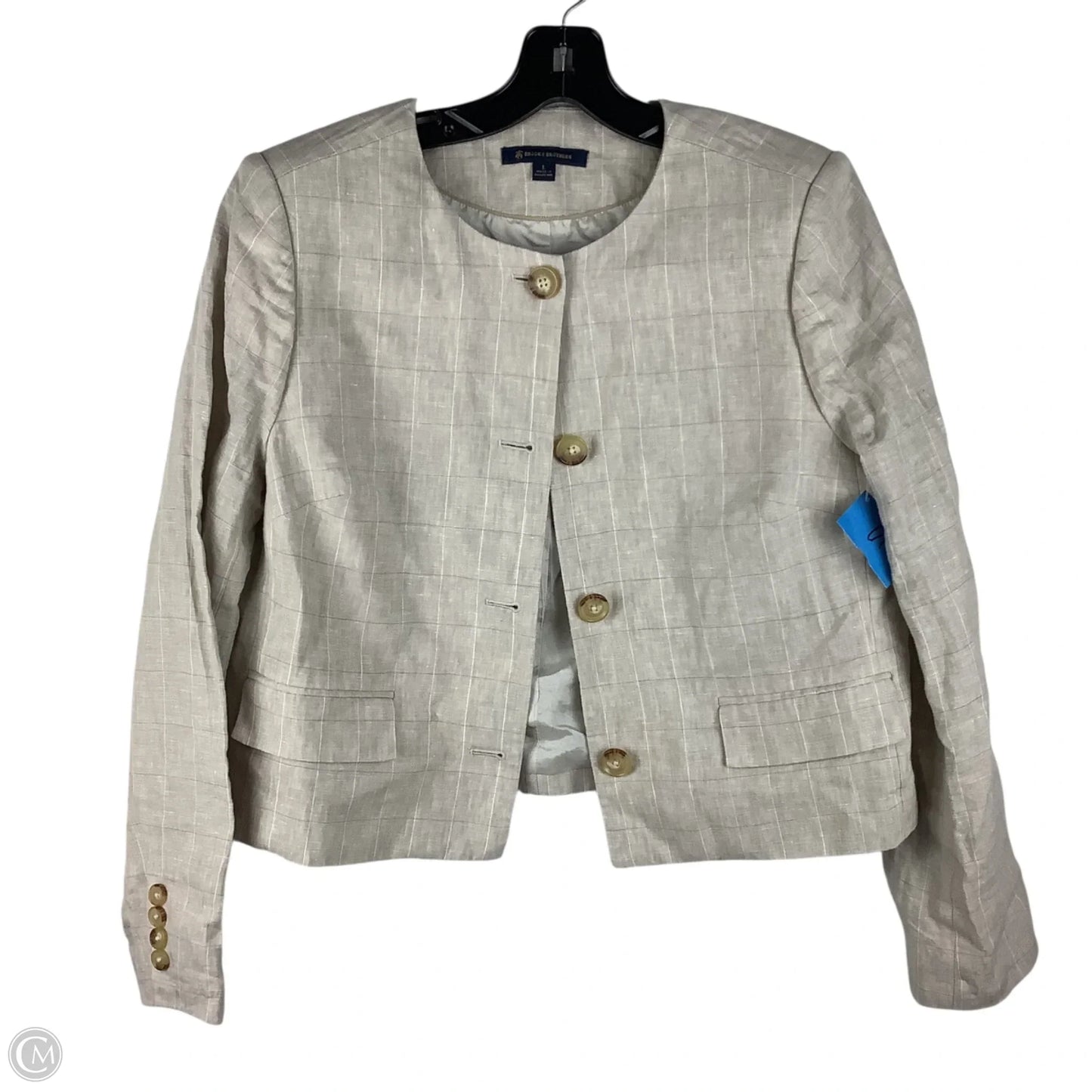 Blazer By Brooks Brothers In Tan, Size: L
