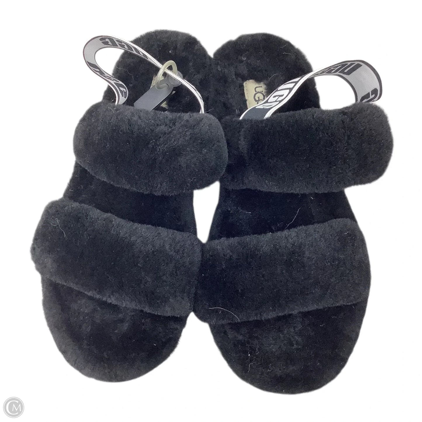 Slippers Designer By Ugg In Black, Size: 9