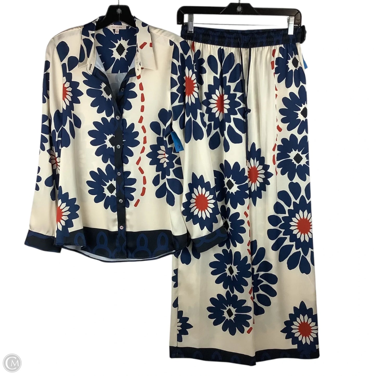 Pants Set 2pc By Skies Are Blue In Floral Print, Size: S