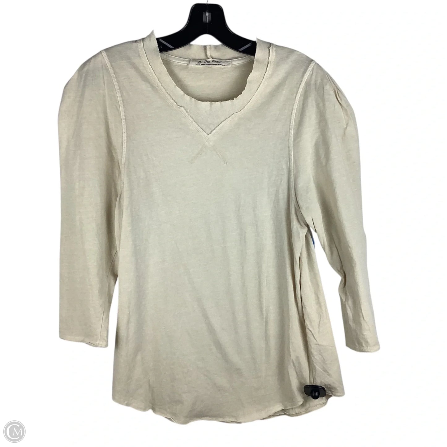 Top Long Sleeve By We The Free In Cream, Size: L