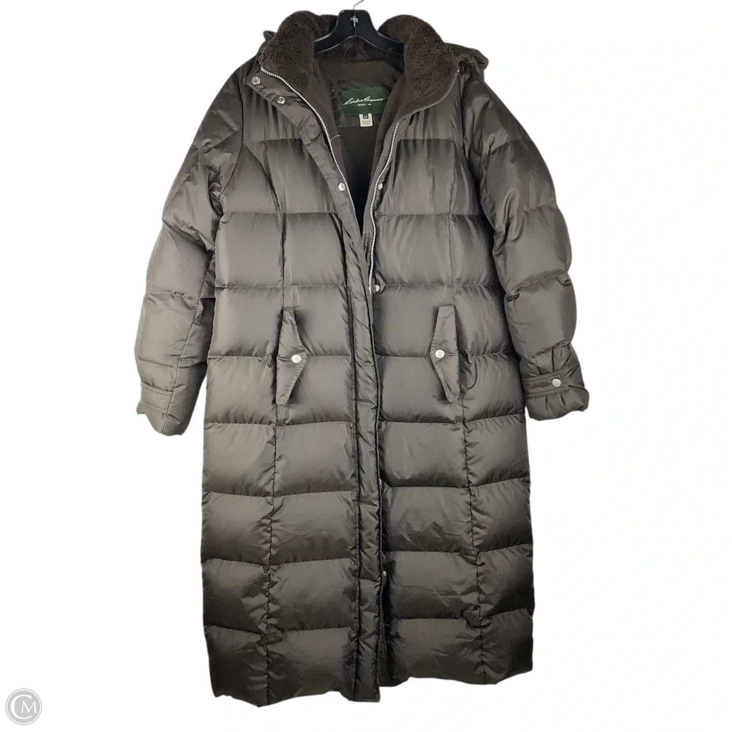 Coat Puffer & Quilted By Eddie Bauer In Brown, Size: Lp
