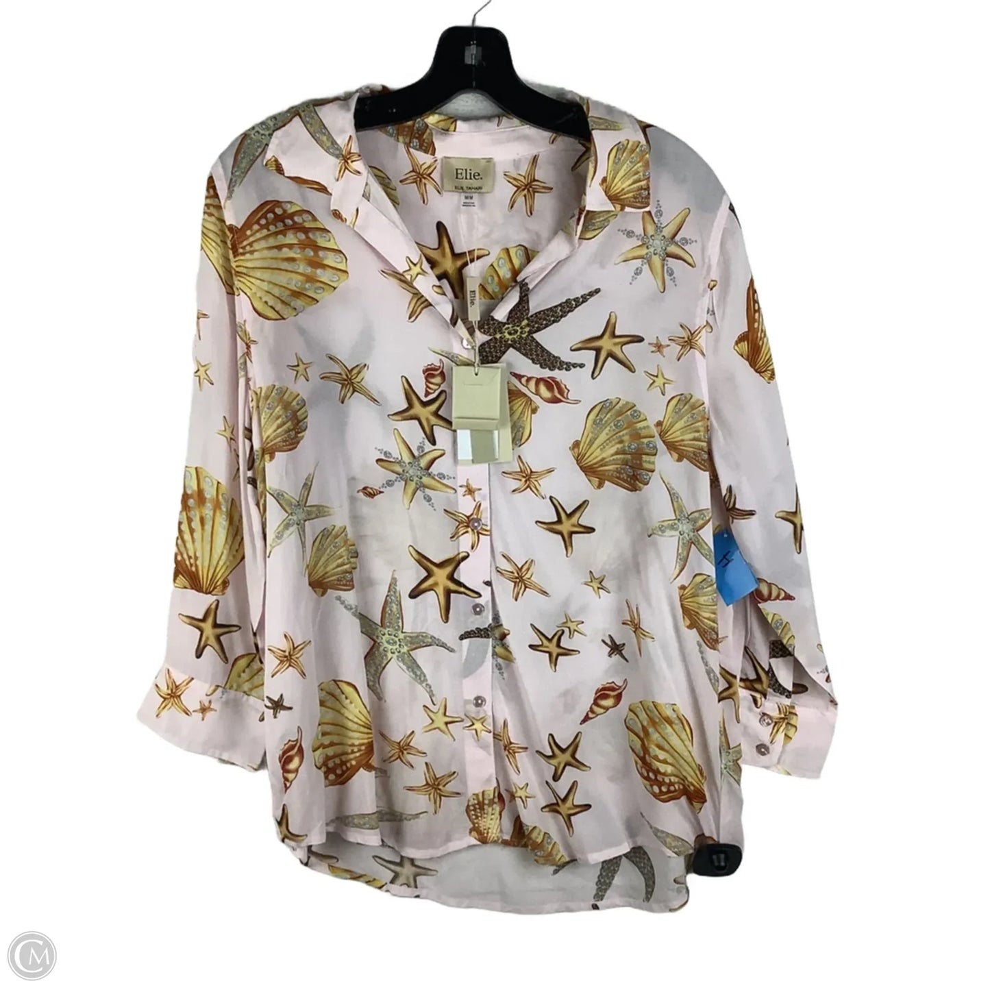 Top Long Sleeve By Elie Tahari In Pink, Size: M