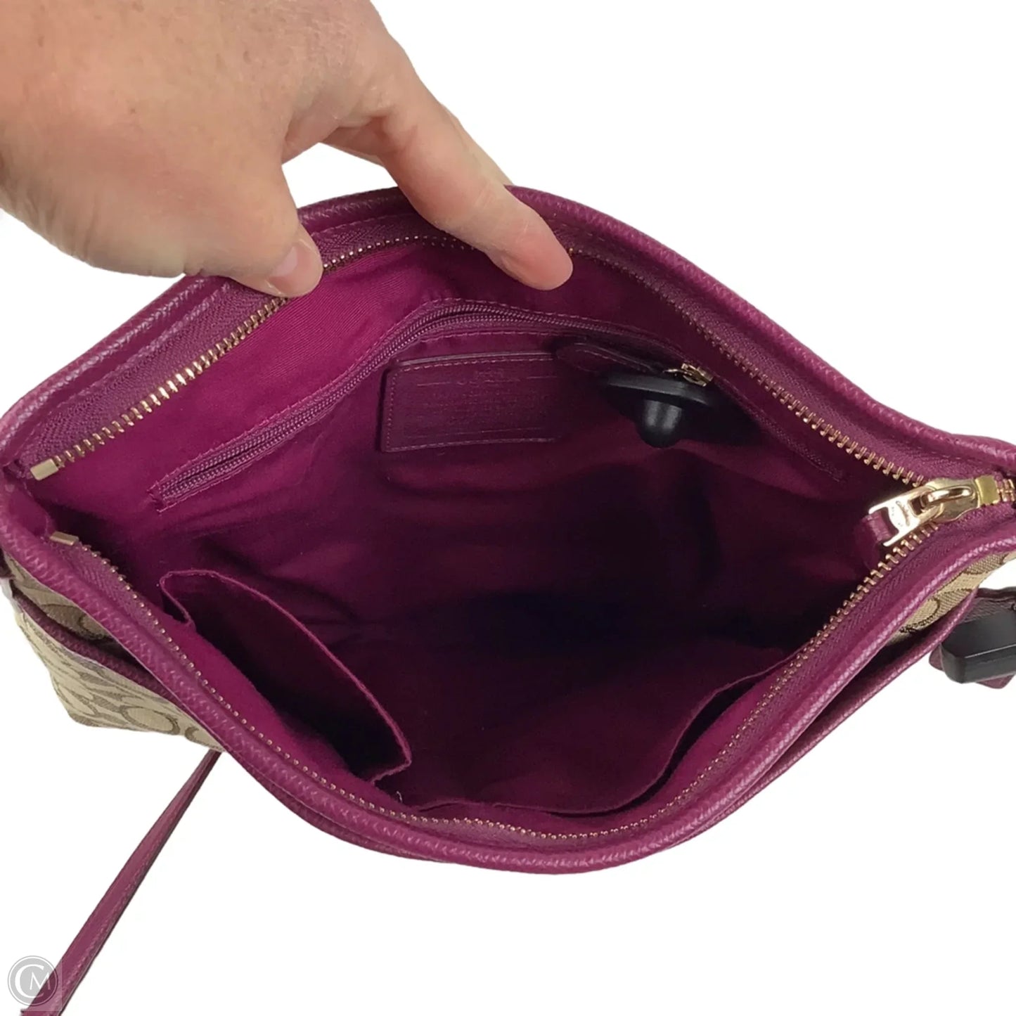 Crossbody Designer By Coach, Size: Medium