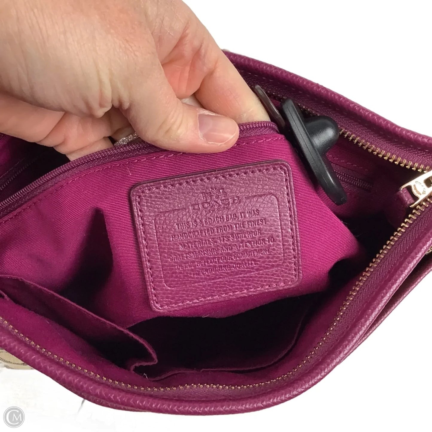 Crossbody Designer By Coach, Size: Medium