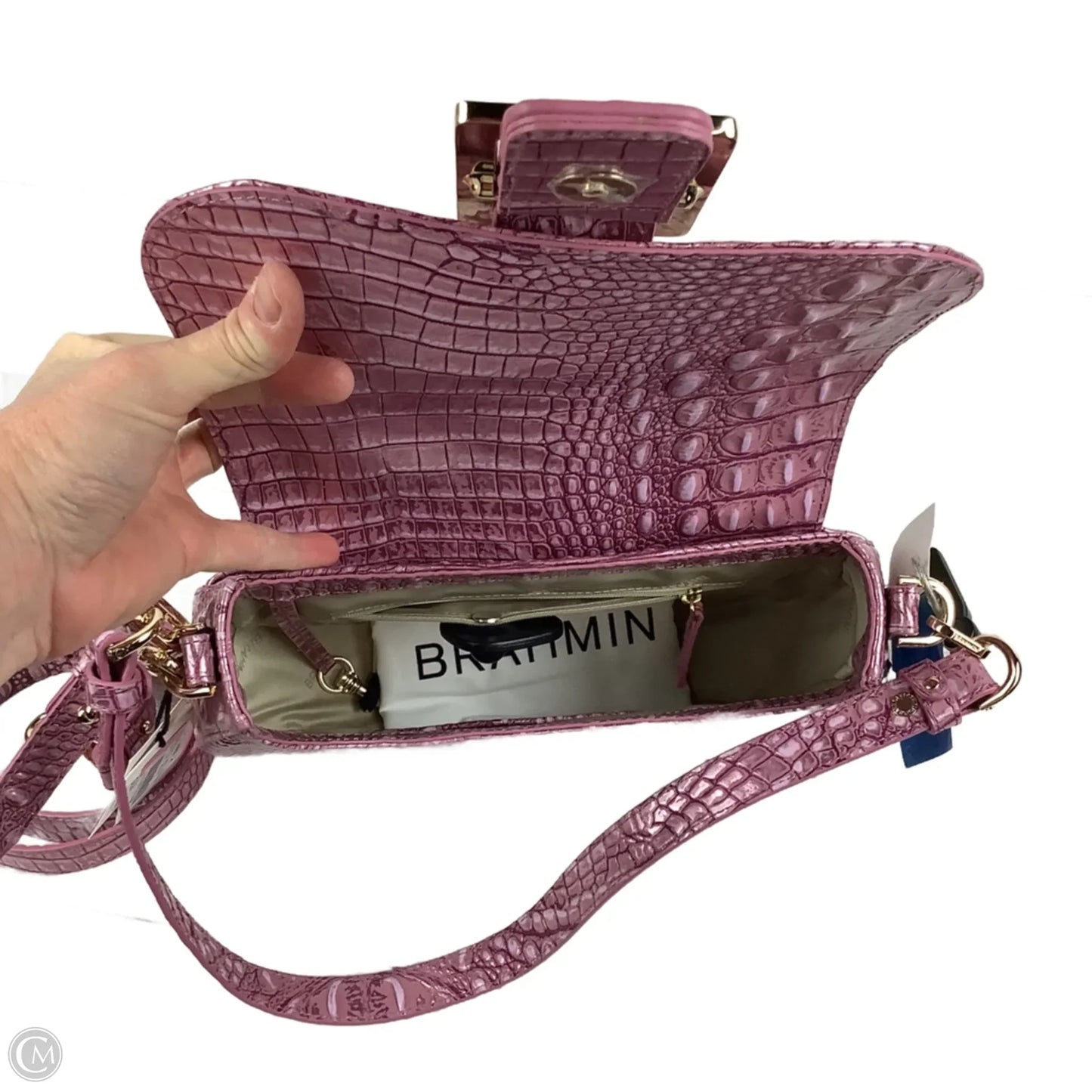 Crossbody Designer By Brahmin, Size: Medium