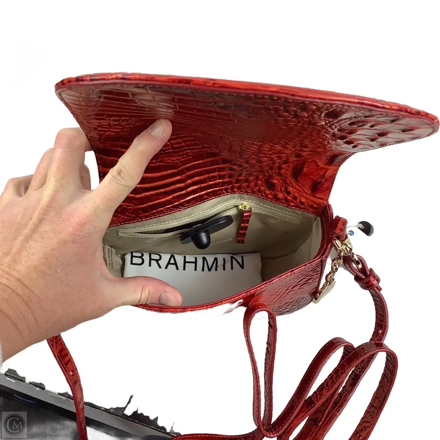 Crossbody Designer By Brahmin, Size: Small