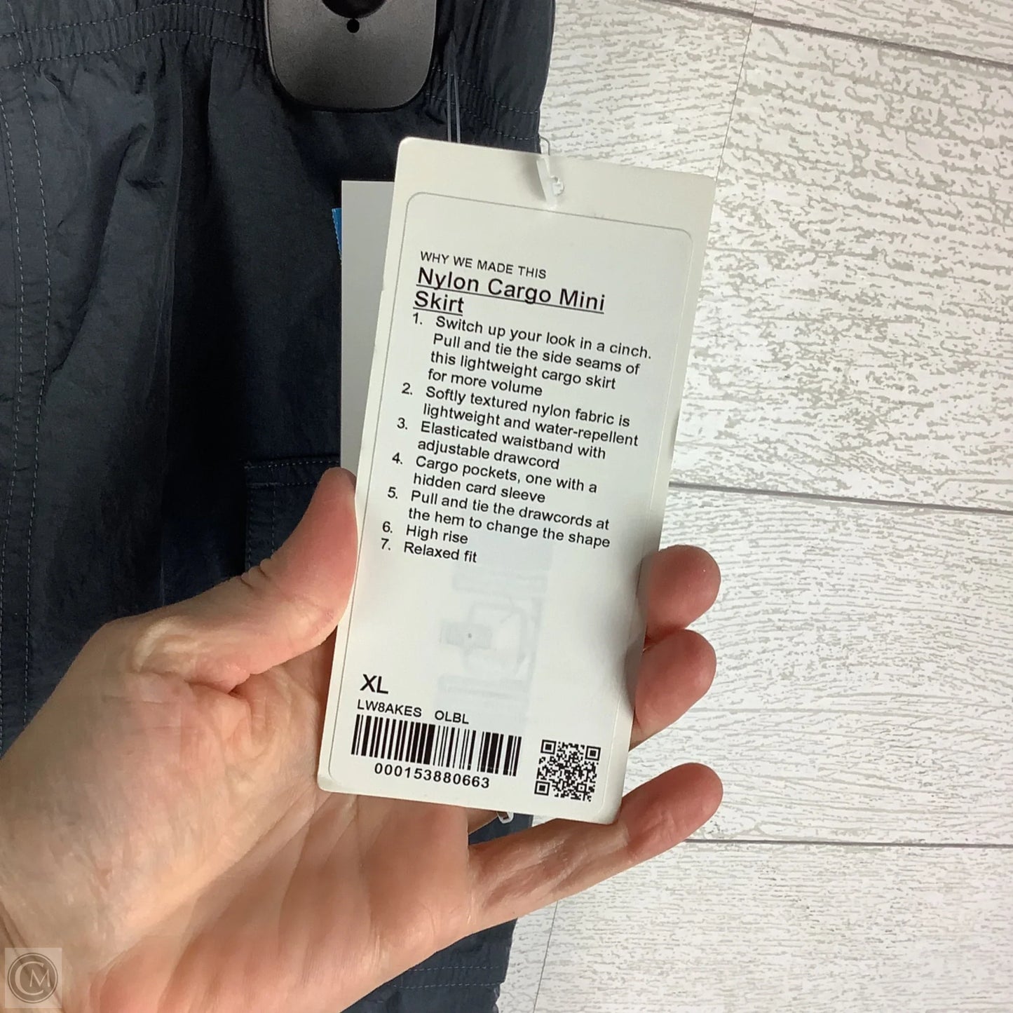 Athletic Skirt By Lululemon In Grey, Size: Xl