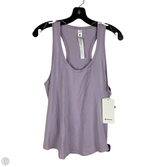 Athletic Tank Top By Lululemon In Purple, Size: 10