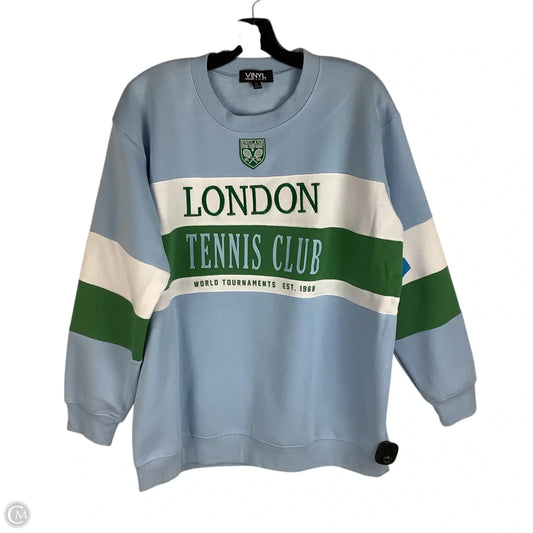 Sweatshirt Crewneck By Cmc In Blue & Green, Size: Xl
