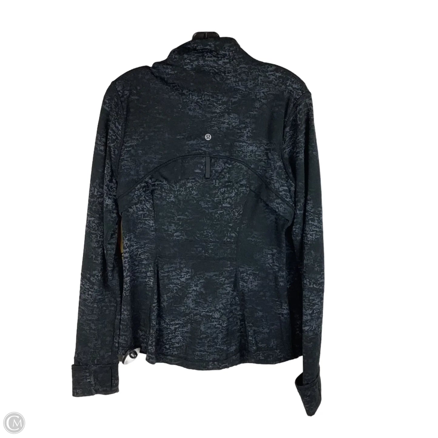 Athletic Jacket By Lululemon In Black, Size: 12