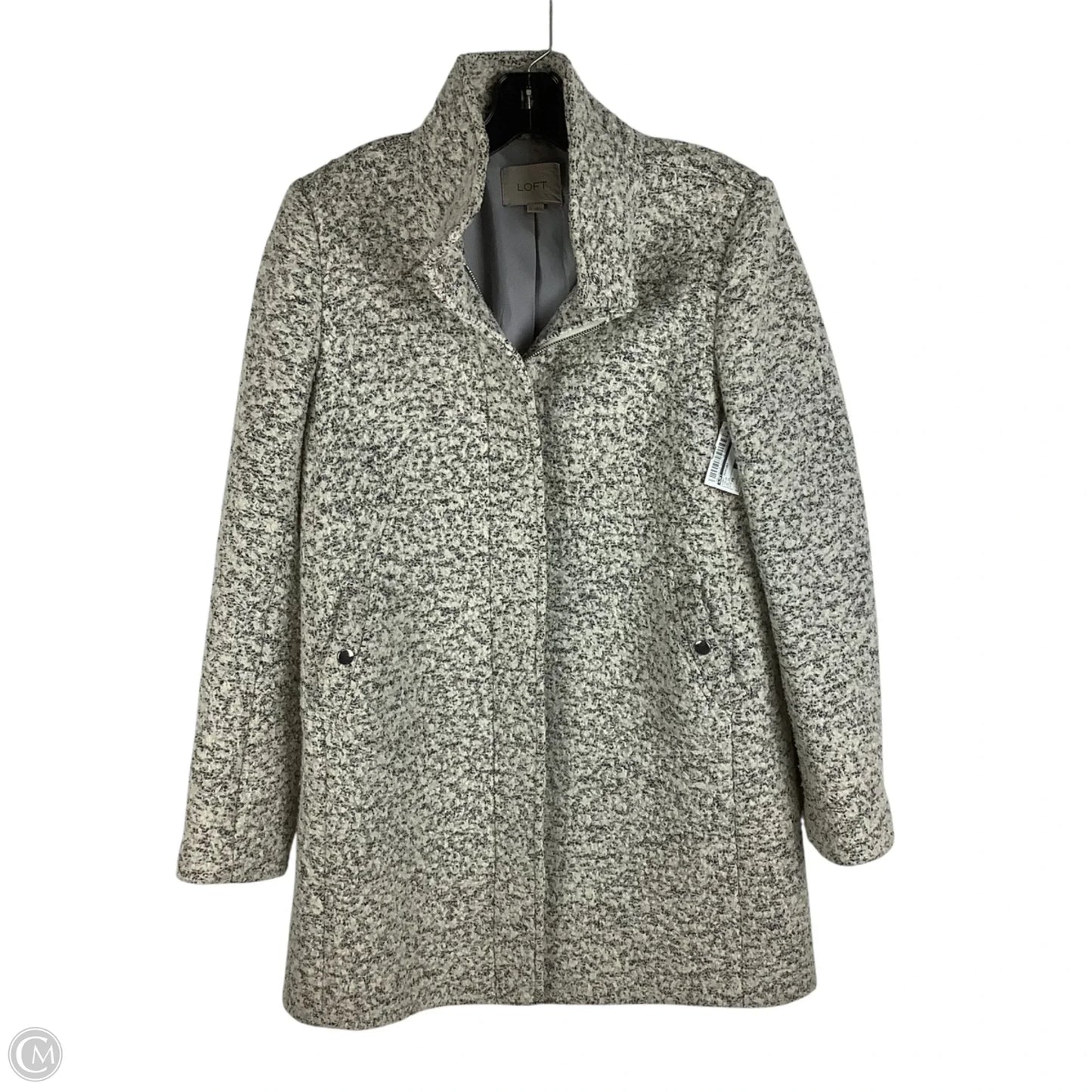 Coat Peacoat By Loft In Cream, Size: Xs
