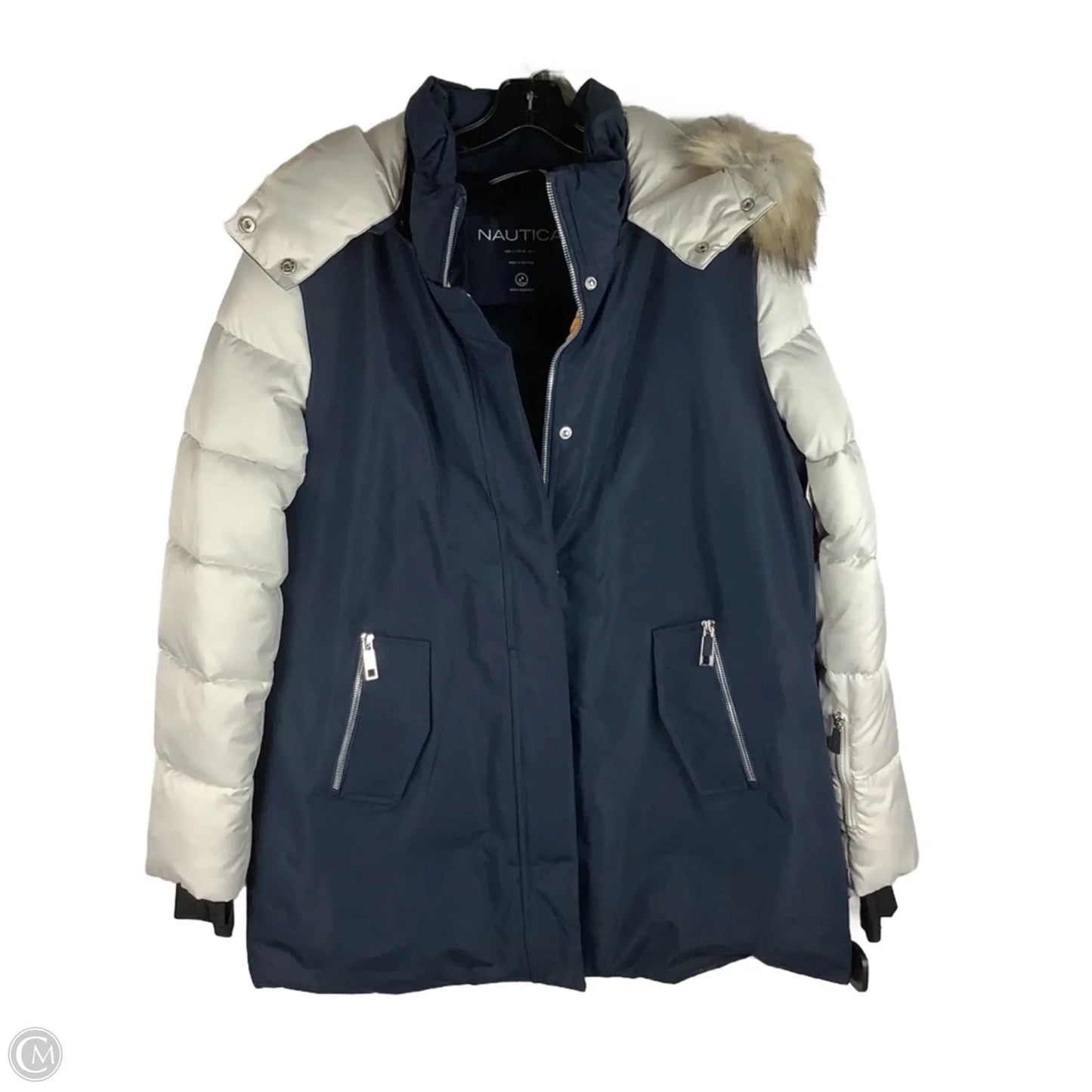 Coat Puffer & Quilted By Nautica In Navy, Size: L