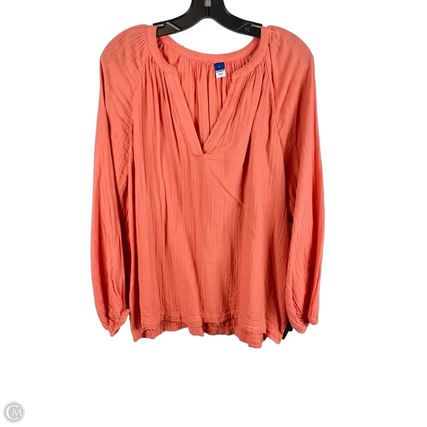 Top Long Sleeve By Old Navy In Coral, Size: L