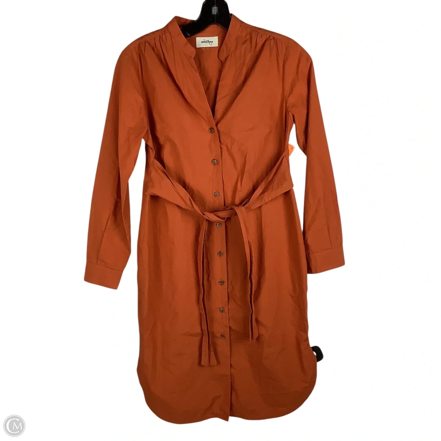 Dress Casual Midi By Cmc In Orange, Size: 2
