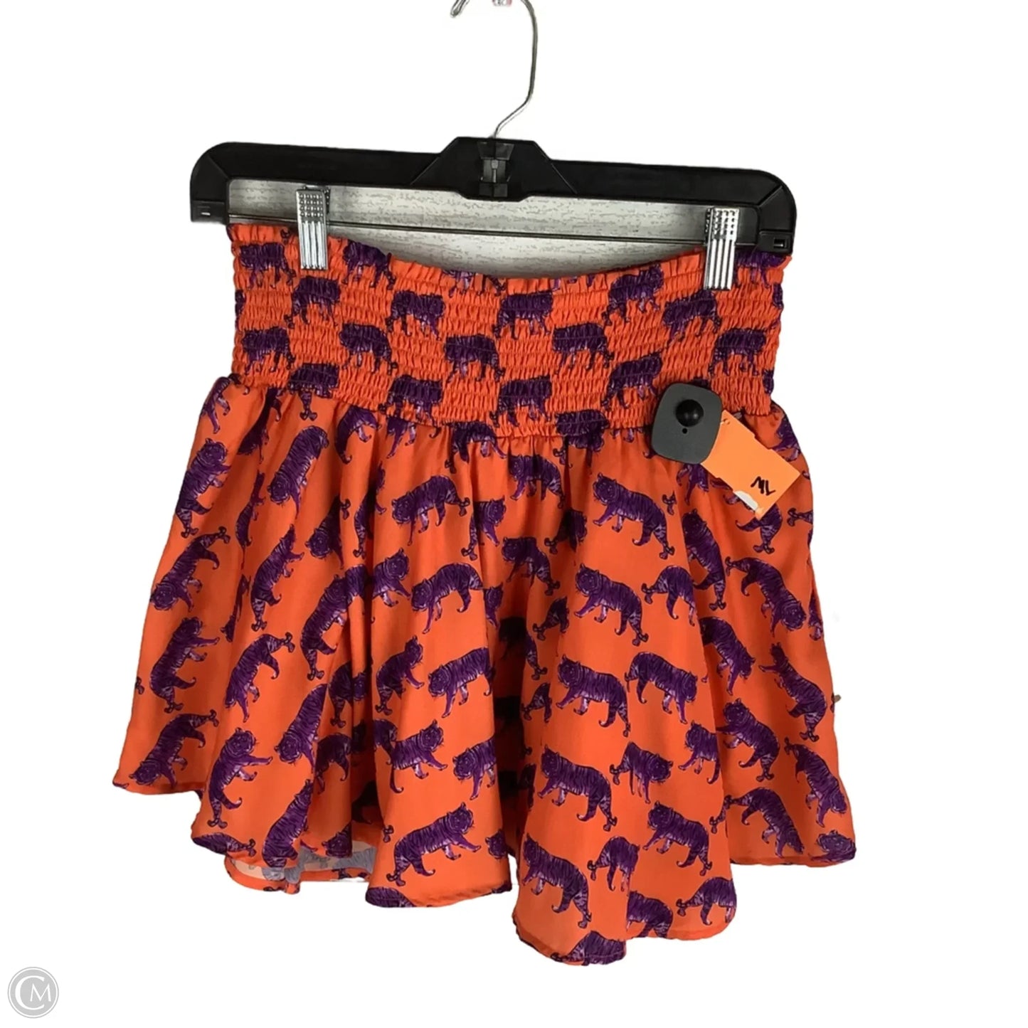 Skort Mini & Short By Clothes Mentor In Orange, Size: S