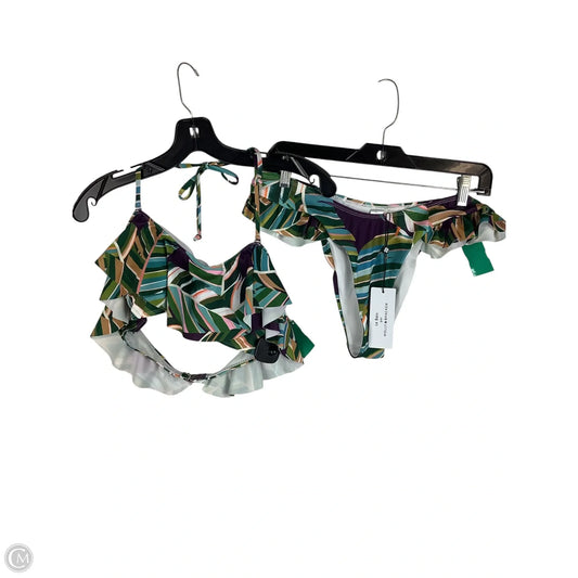 Swimsuit 2pc By Molly Bracken In Tropical Print, Size: Xl