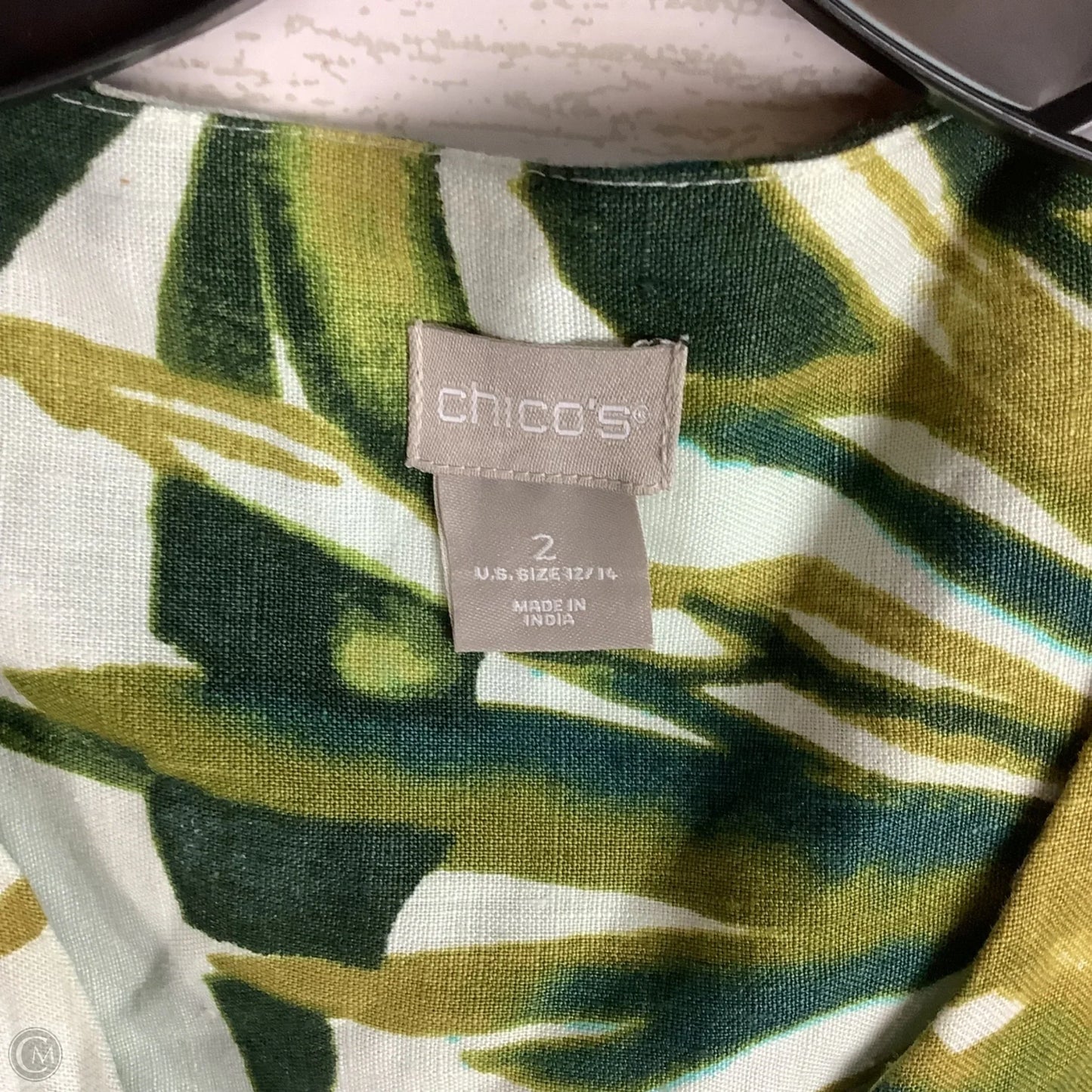Dress Casual Short By Chicos In Tropical Print, Size: L (12/14)