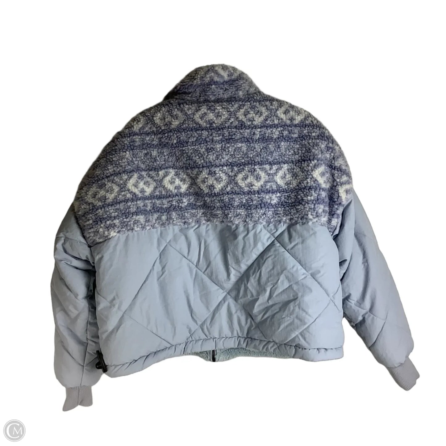 Jacket Faux Fur & Sherpa By American Eagle In Blue, Size: Xs