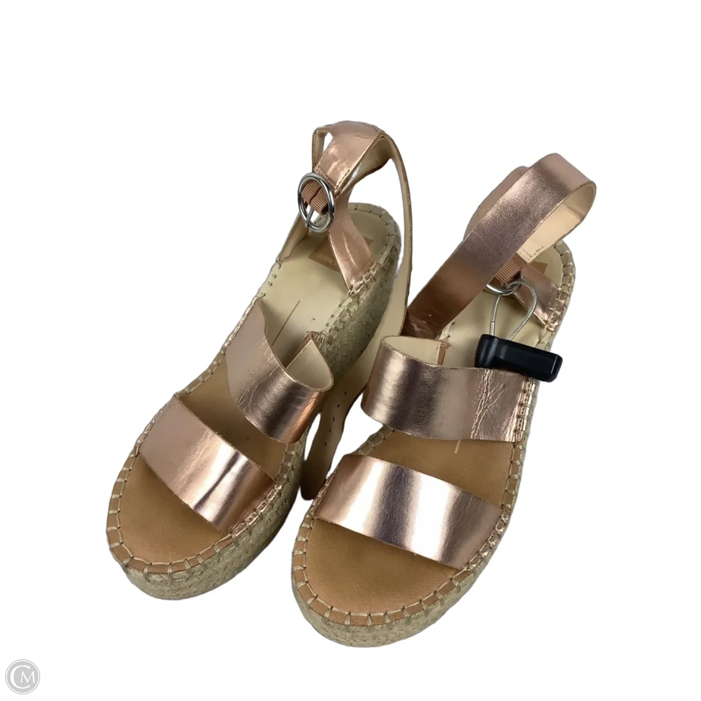 Sandals Heels Wedge By Dolce Vita In Rose Gold, Size: 9.5