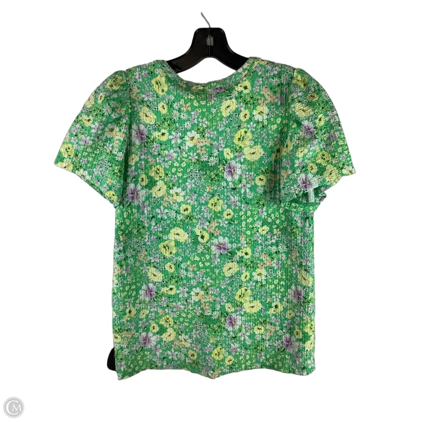 Top Short Sleeve By Loft In Green, Size: Xs