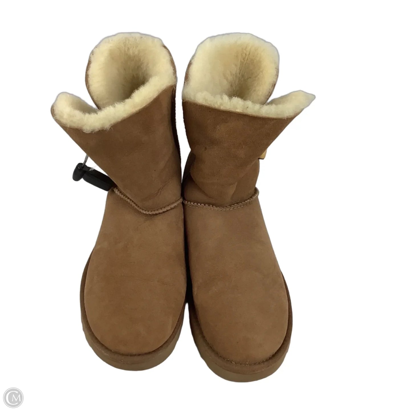 Boots Designer By Ugg In Brown, Size: 9