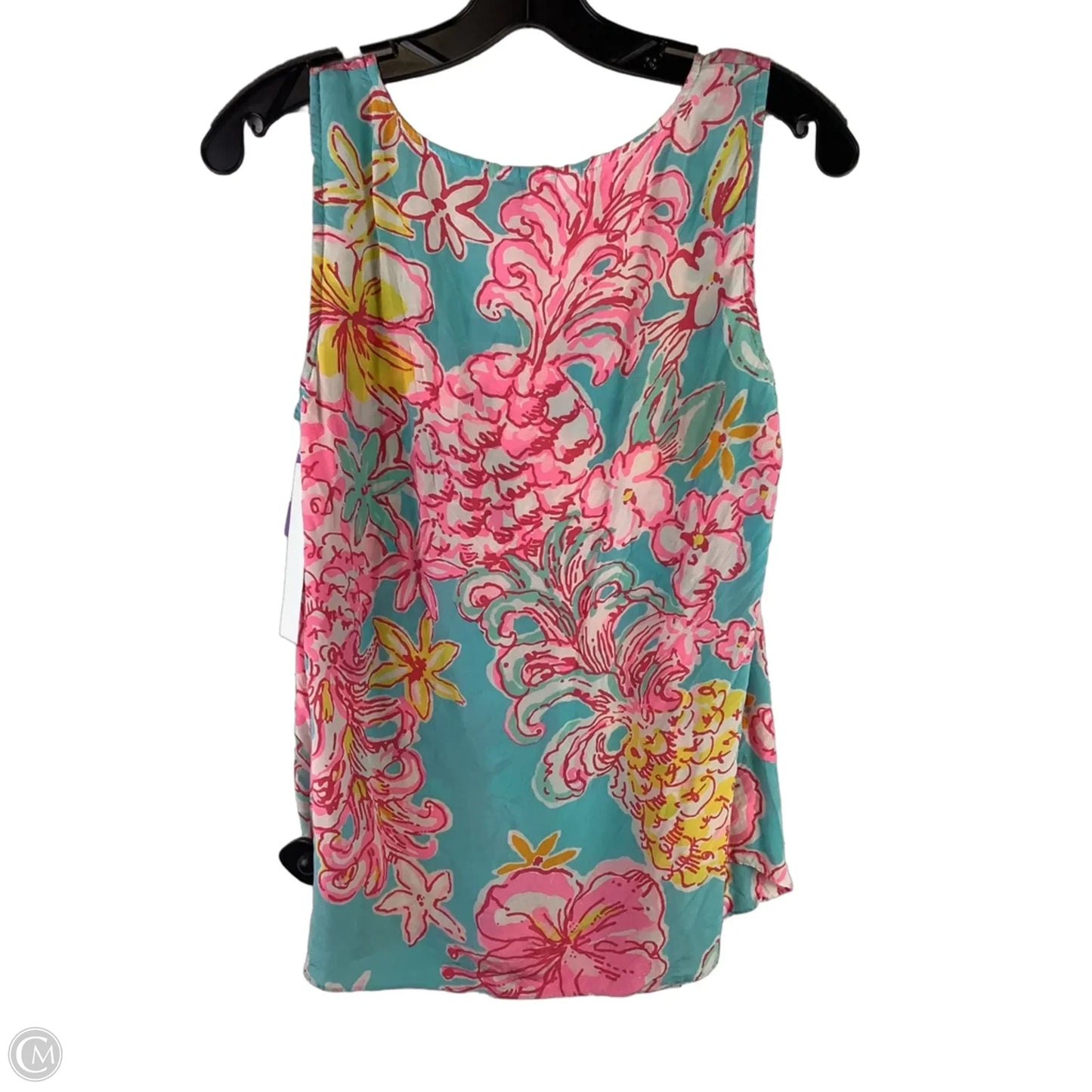 Top Sleeveless Designer By Lilly Pulitzer In Blue, Size: M