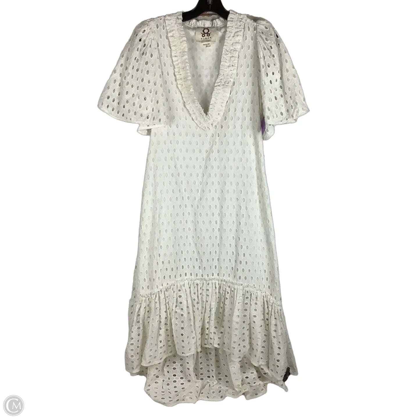 Dress Casual Maxi By Cmb In White, Size: S
