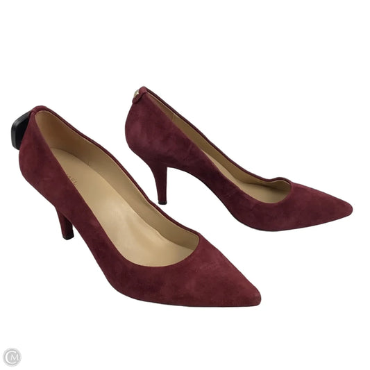 Shoes Heels Stiletto By Michael By Michael Kors In Maroon, Size: 9.5
