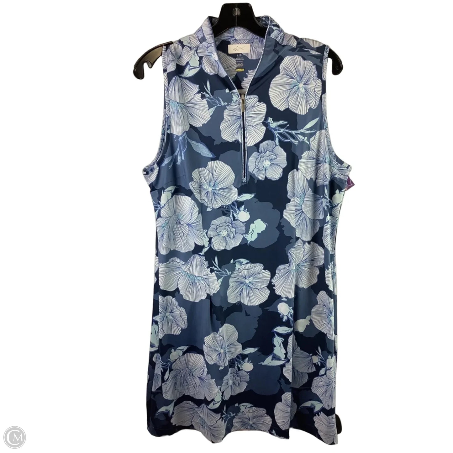 Athletic Dress By Greg Norman In Floral Print, Size: L