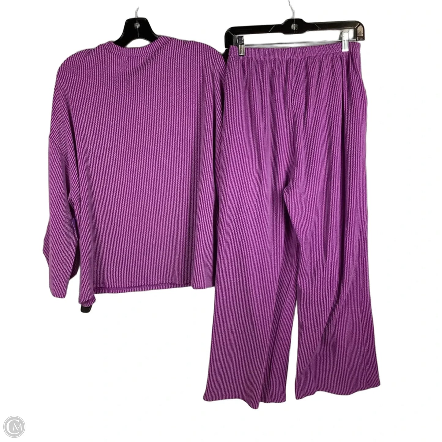 Pants Set 2pc By Lovely Melody In Purple, Size: M