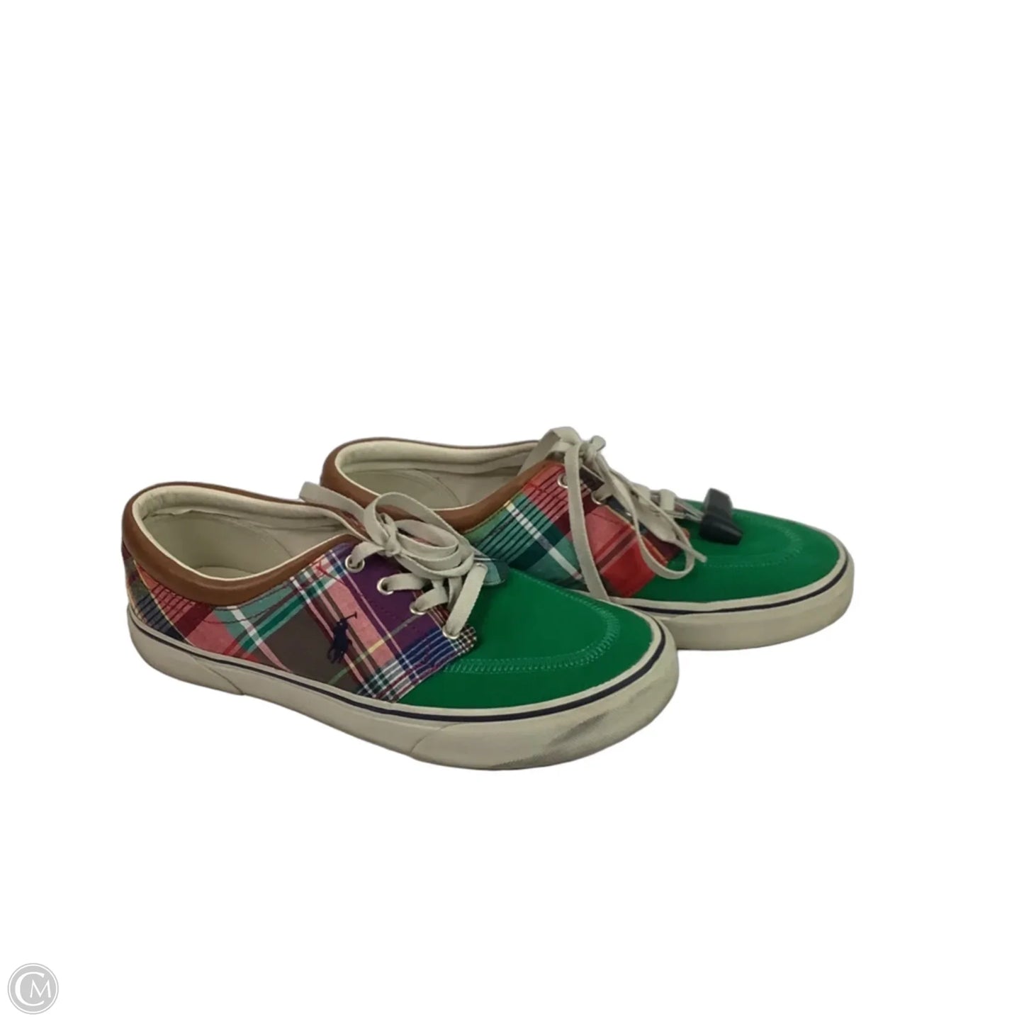 Shoes Sneakers By Polo Ralph Lauren In Plaid Pattern, Size: 8.5