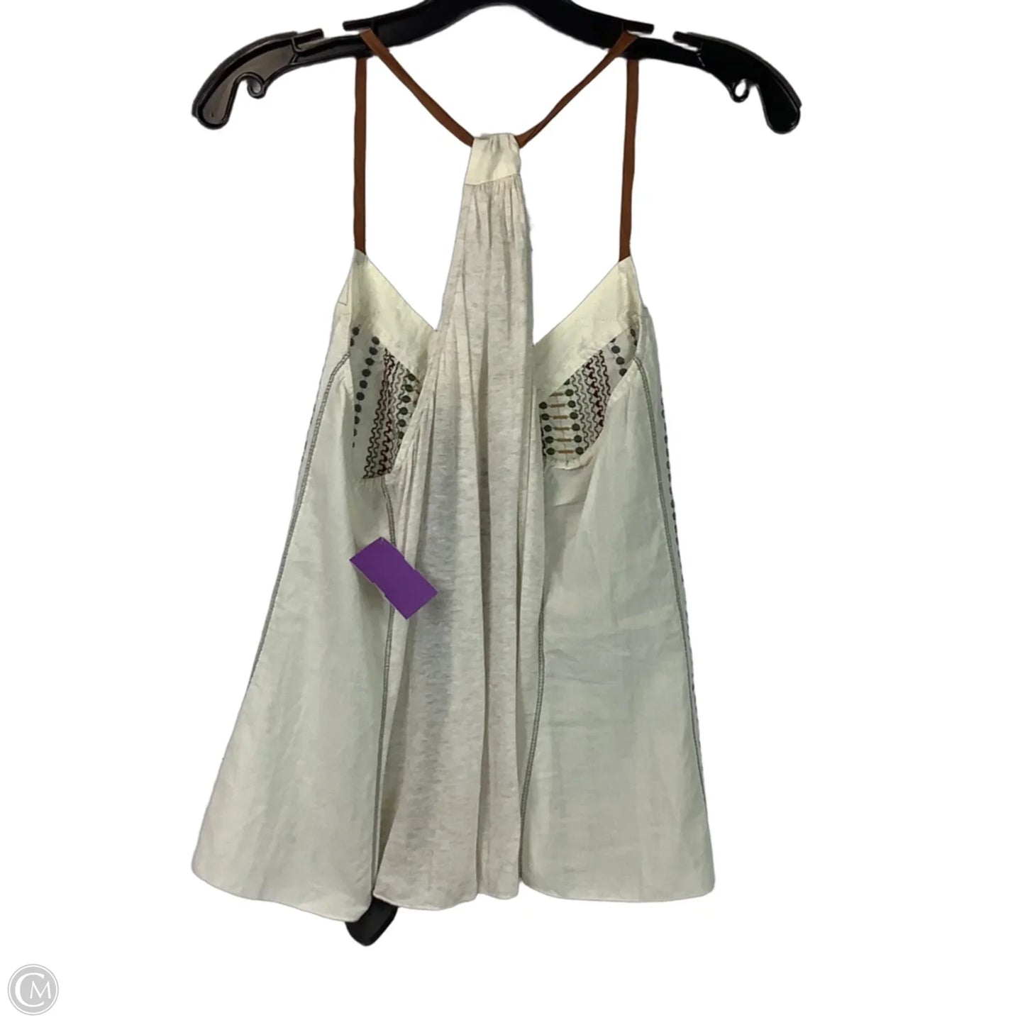 Top Sleeveless By Clothes Mentor In Cream, Size: M